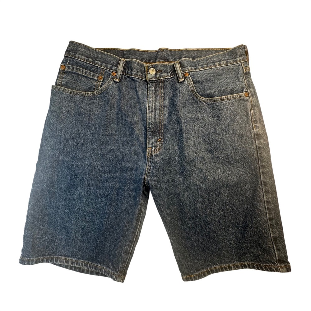 Levi's Men's Denim Jean Shorts W36 Medium Wash Relaxed Fit Jorts 11"‎ Inseam